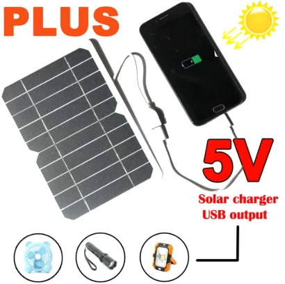 Portable 2W 5V Solar Panel USB Battery Charger - image 2
