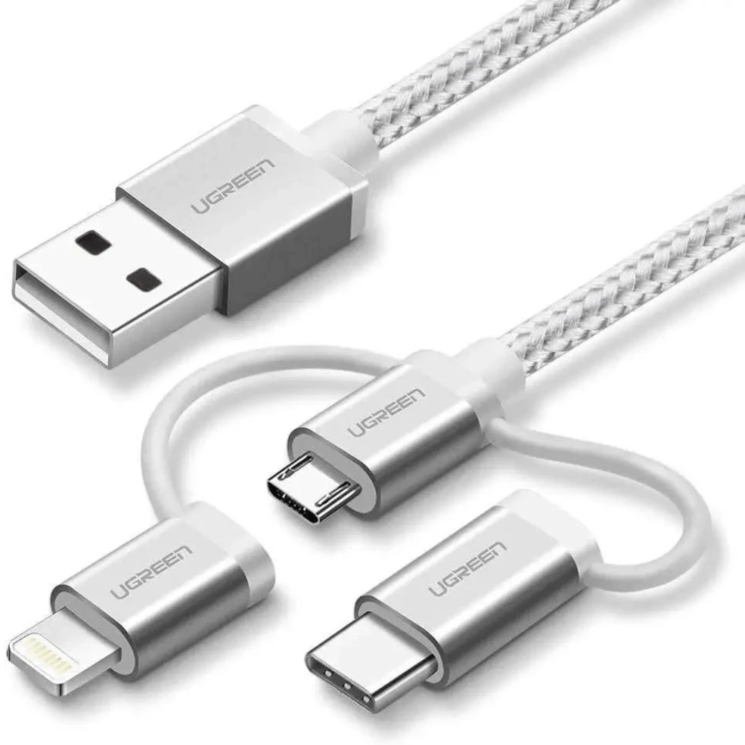 UGREEN 3-in-1 USB 2.0-A Multifunction Cable 1.5m