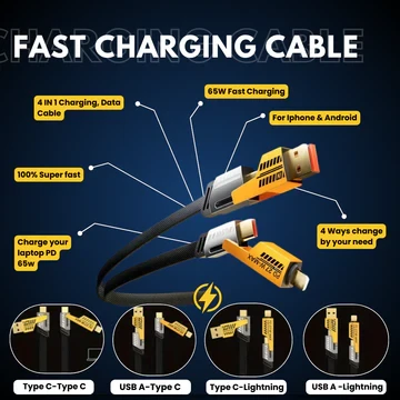 Generic XM600 4-in-1 Super Fast Charging Cable