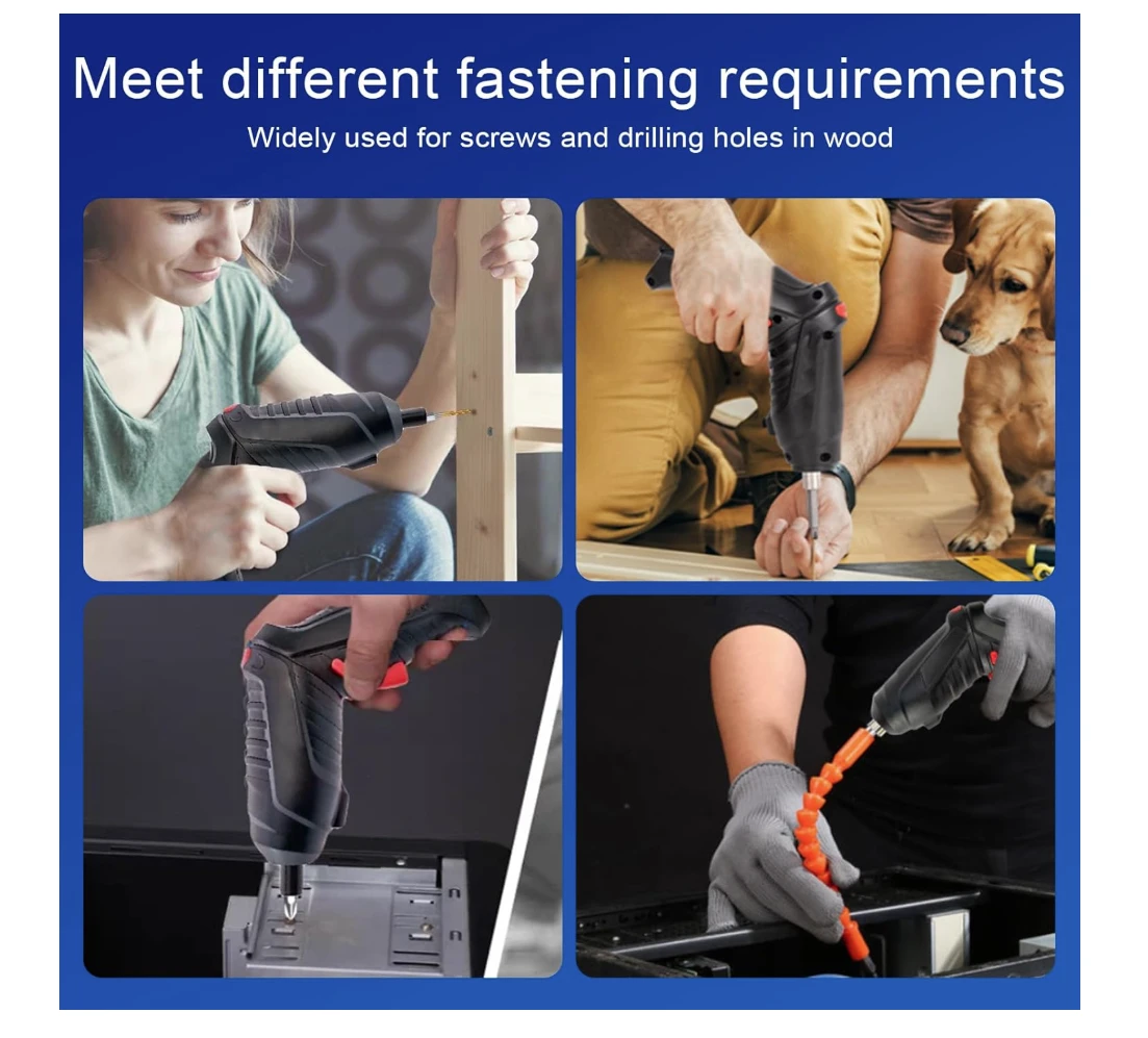 Generic Cordless Screwdriver Set 4.2V Rechargeable - image 6