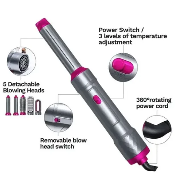 Generic 5-in-1 Hot Air Styler Multi-Function Blow Dryer - image 5
