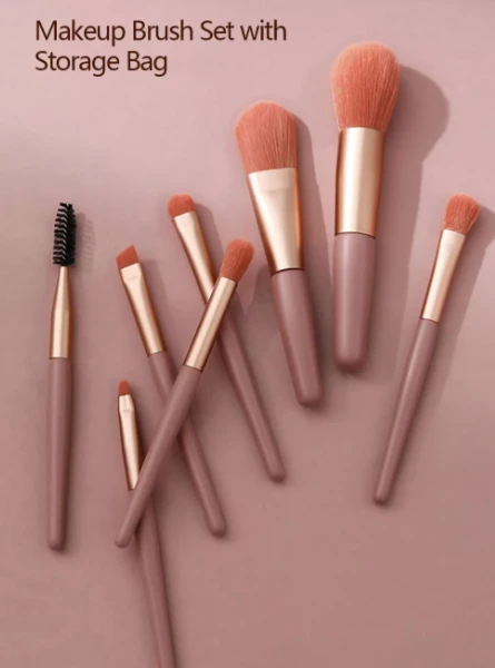 Generic Professional 8 Pcs Makeup Brush Set