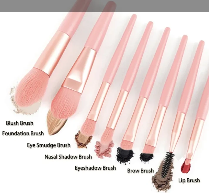 Generic Professional 8 Pcs Makeup Brush Set - image 4