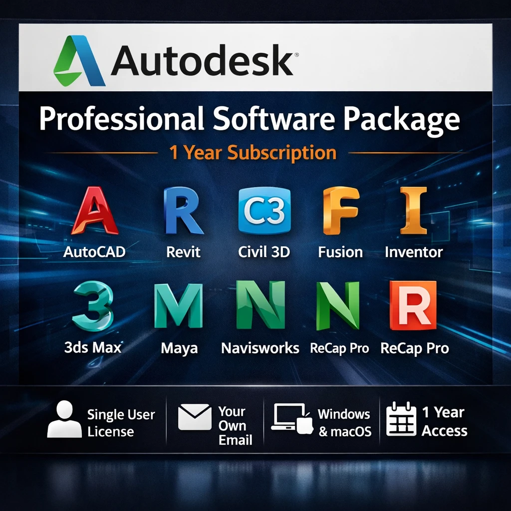 Autodesk All Software Package – 1 Year (Own Email) - image 1