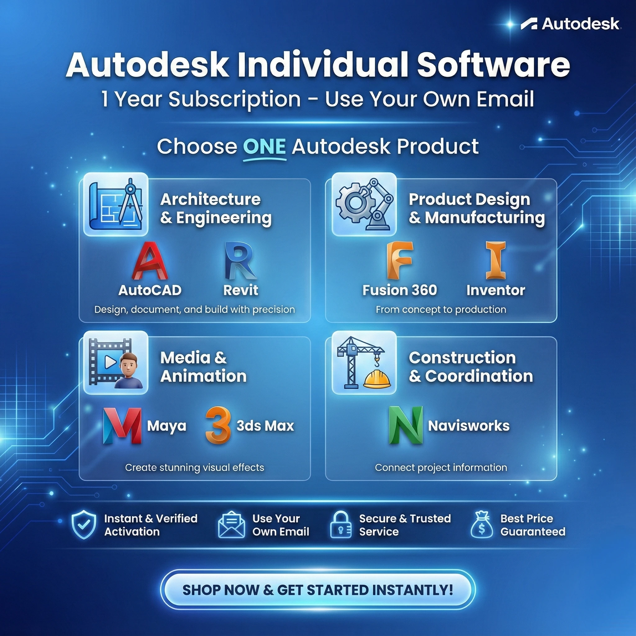 Autodesk All Software Package – 1 Year (Own Email) - image 2