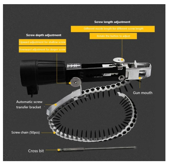 Generic Automatic Screw Chain Adapter for Electric Drills - image 3