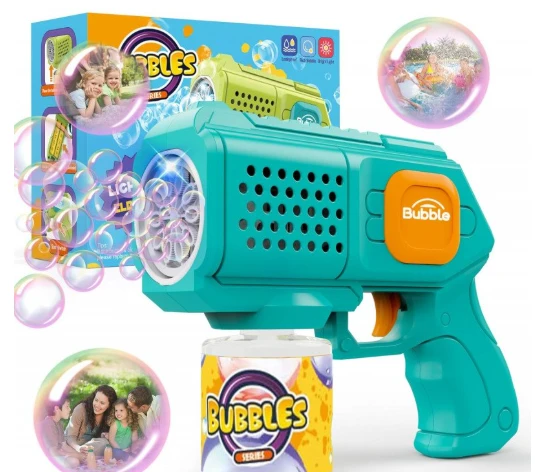 Generic Bubble Gun Series Automatic Colorful Lights - image 3