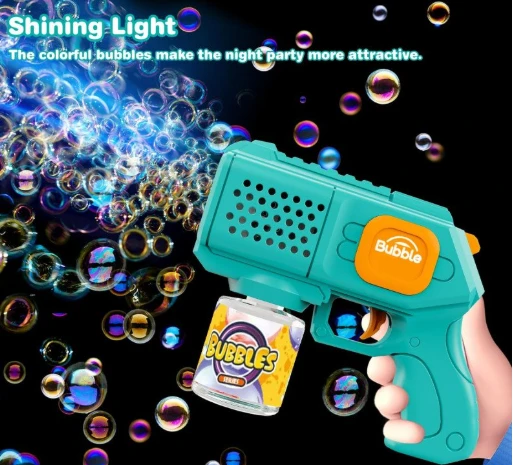 Generic Bubble Gun Series Automatic Colorful Lights - image 2