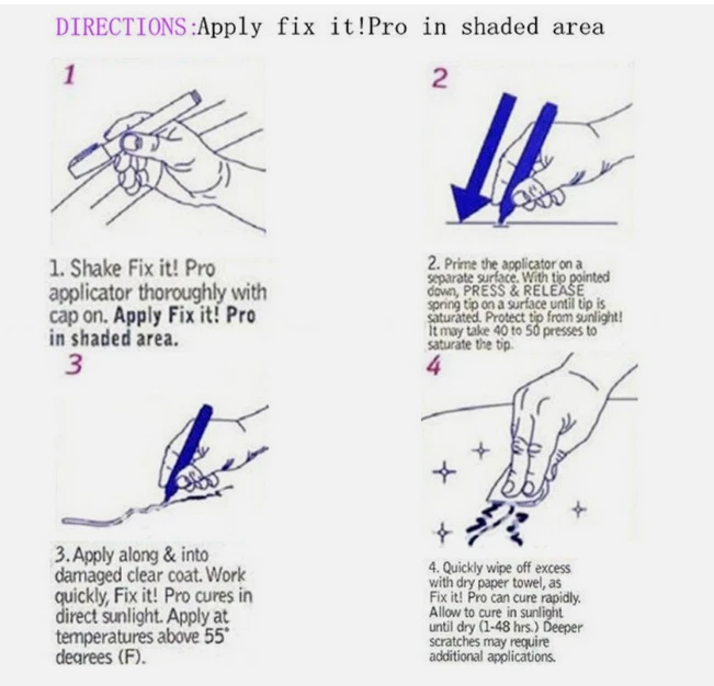 Folio & Light Fix It Pro Pen Car Scratch Remover - image 3