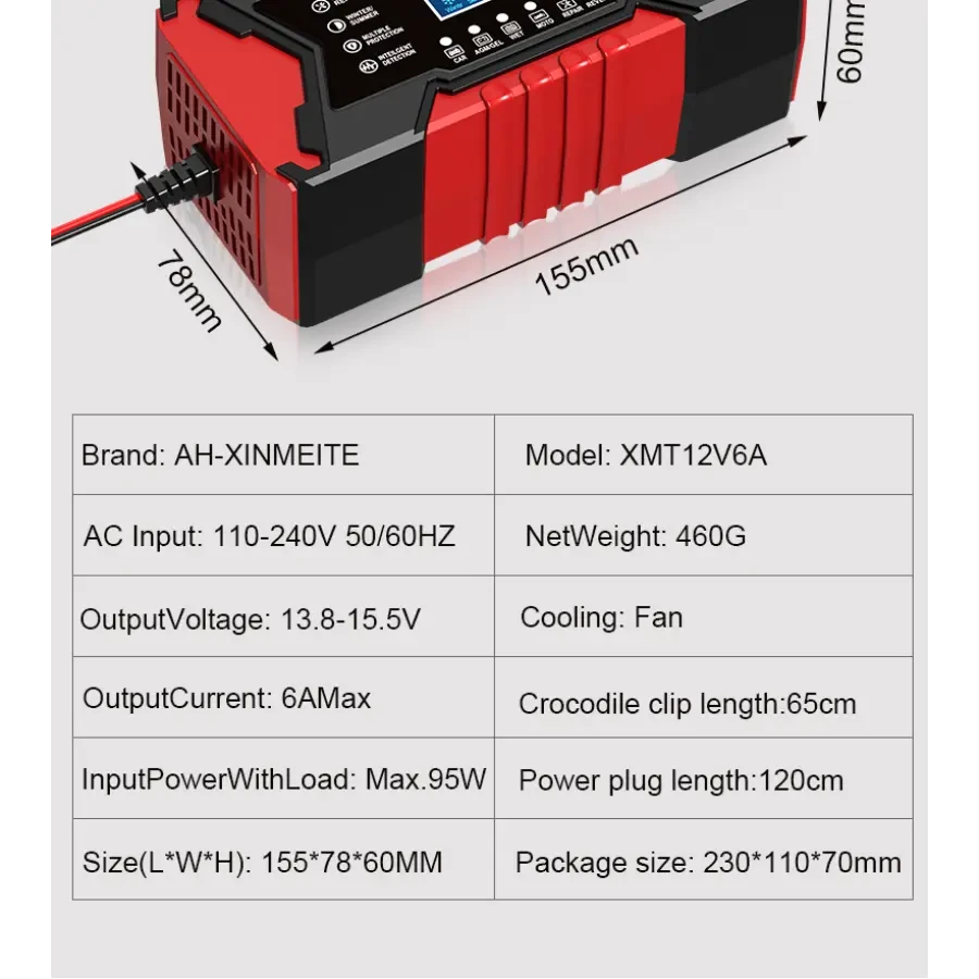 Generic Smart Battery Charger 12v 6A - image 2