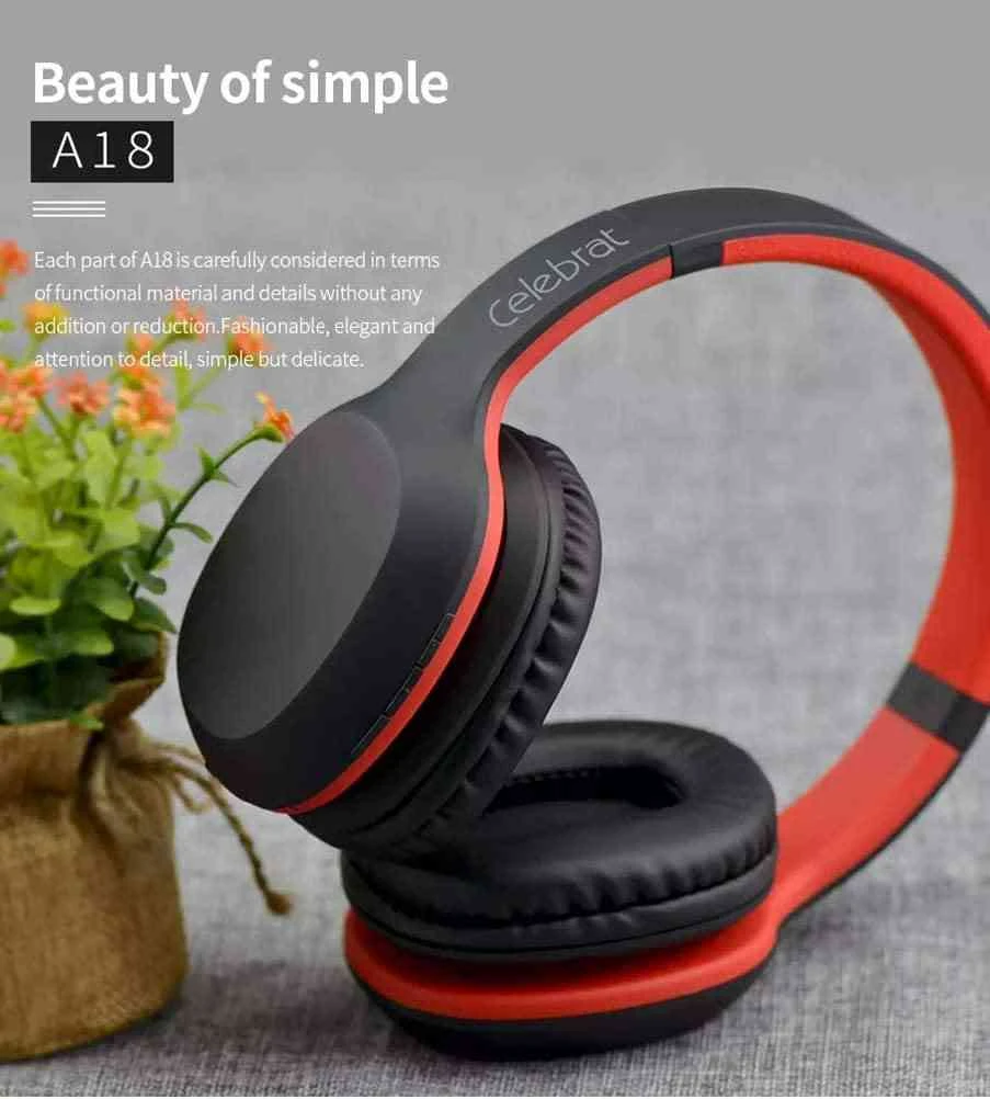Celebrat A18 Wireless Bluetooth Headphones