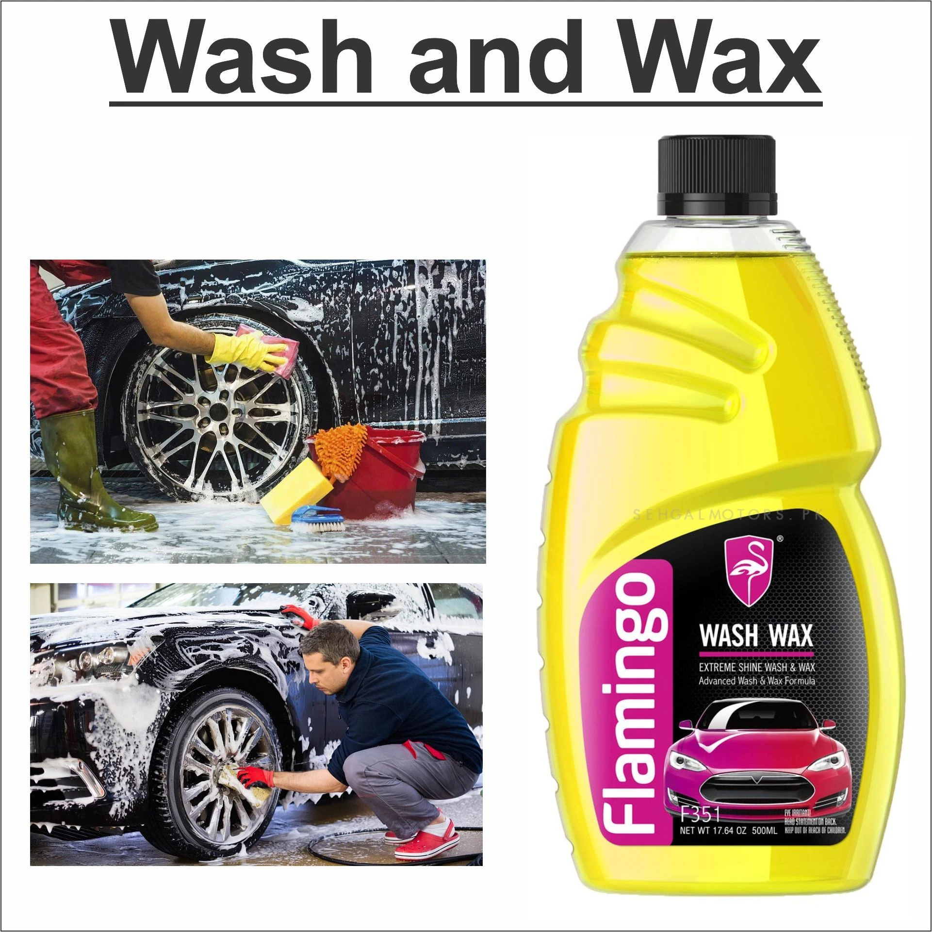 Flamingo Car Wash Wax 500ml - image 3