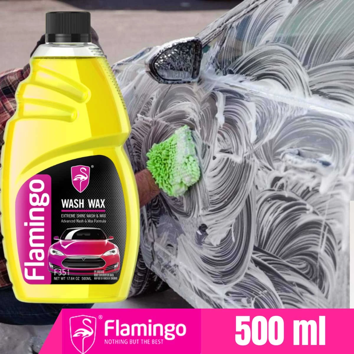 Flamingo Car Wash Wax 500ml - image 4