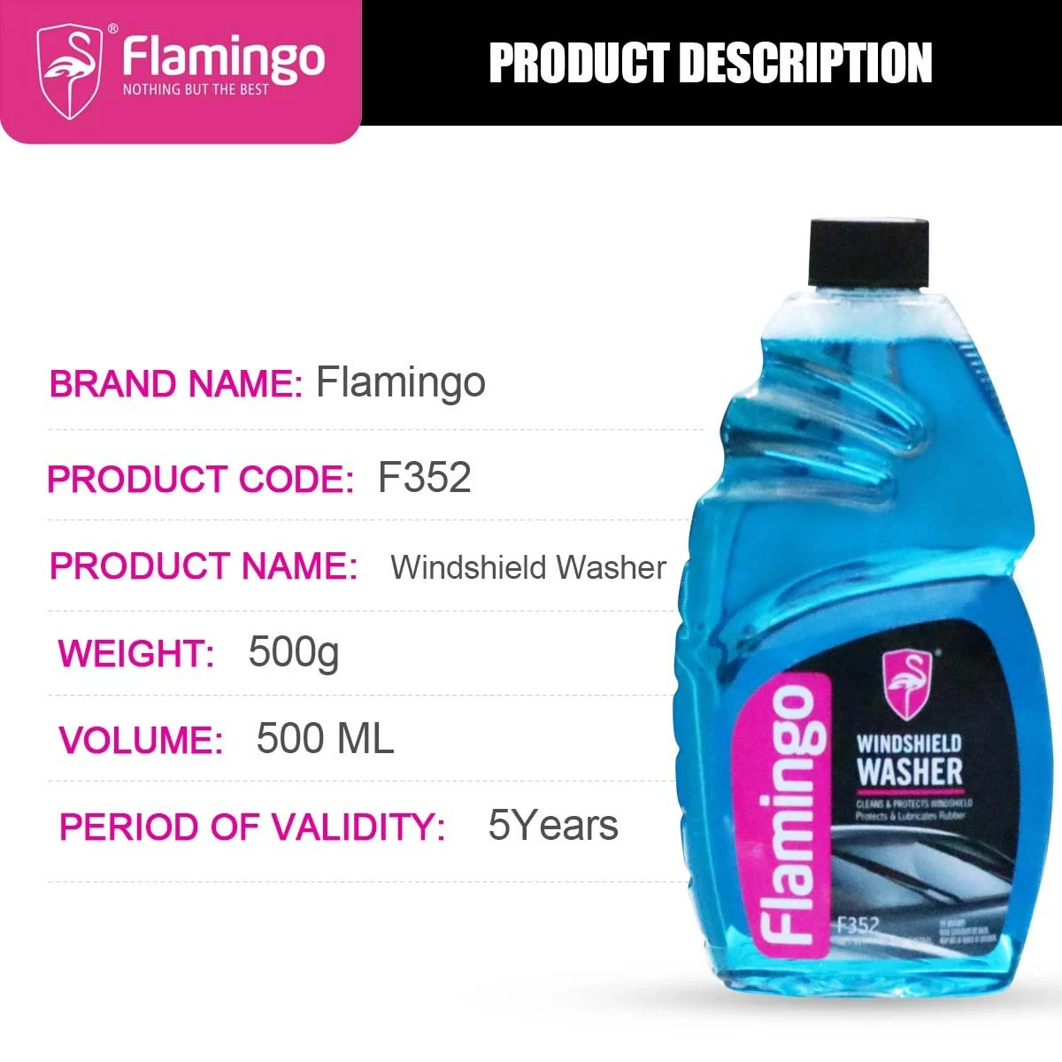 Flamingo Car Windshield Washer 500 ml - image 3