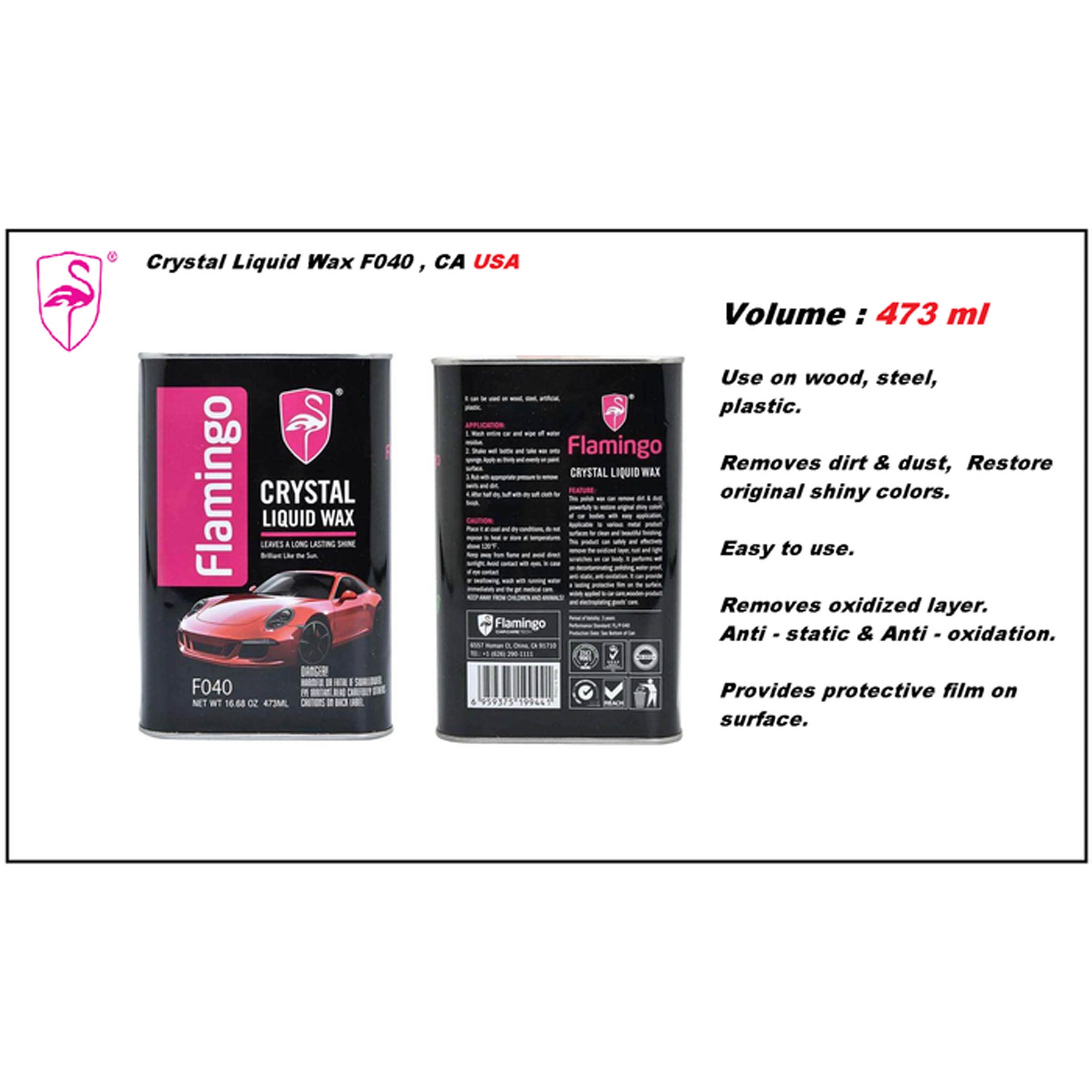 Flamingo Crystal Liquid Wax Deep Shine Protection - image 4