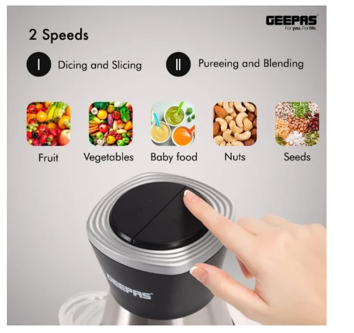 Geepas 2L Multi Chopper with Garlic Peeler - image 2