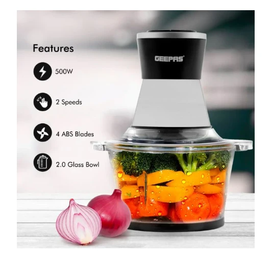 Geepas 2L Multi Chopper with Garlic Peeler - image 3