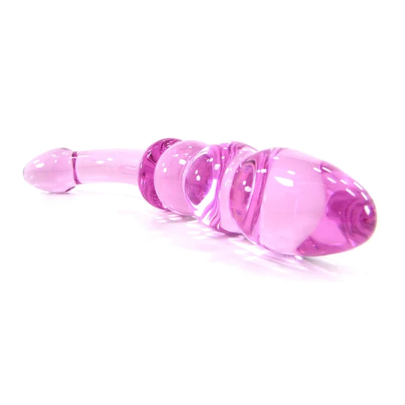 Glass Dildo Fake Penis Crystal Anal Beads - image 11