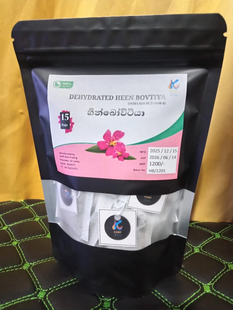 Generic Heen Bovitiya Powder Tea Bags for Liver - image 3
