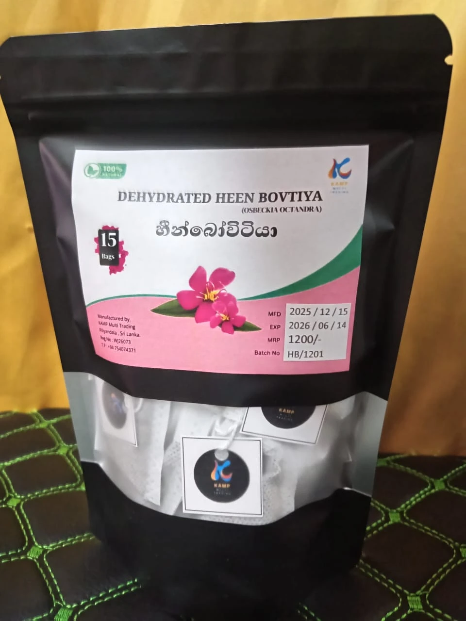 Generic Heen Bovitiya Powder Tea Bags for Liver - image 4