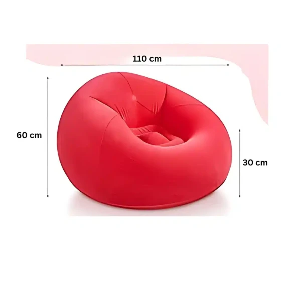 Generic Folding Portable Inflatable Sofa Chair with Air Pump - image 3