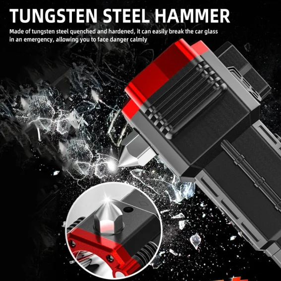 Generic Multifunctional LED Flashlight with Safety Hammer - image 4