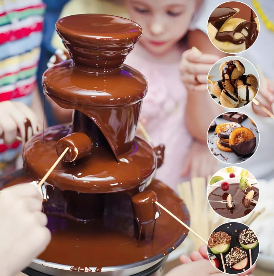 Generic Mini Chocolate Fondue Fountain - image 3
