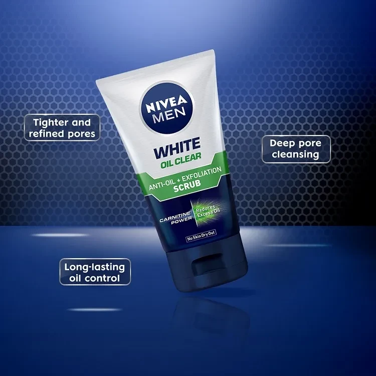 Nivea Men Bright Oil Clear Pore Minimizing Scrub - image 3