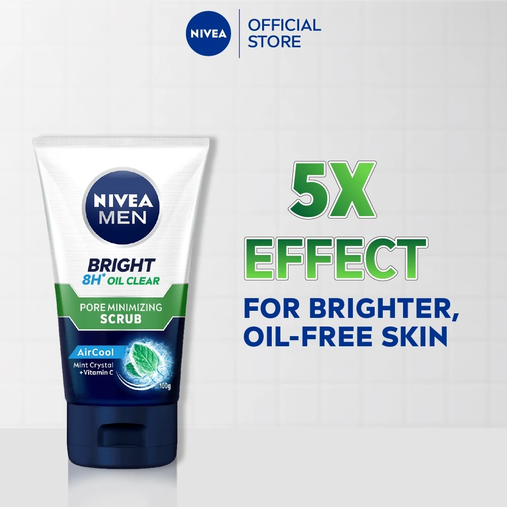Nivea Men Bright Oil Clear Pore Minimizing Scrub - image 2