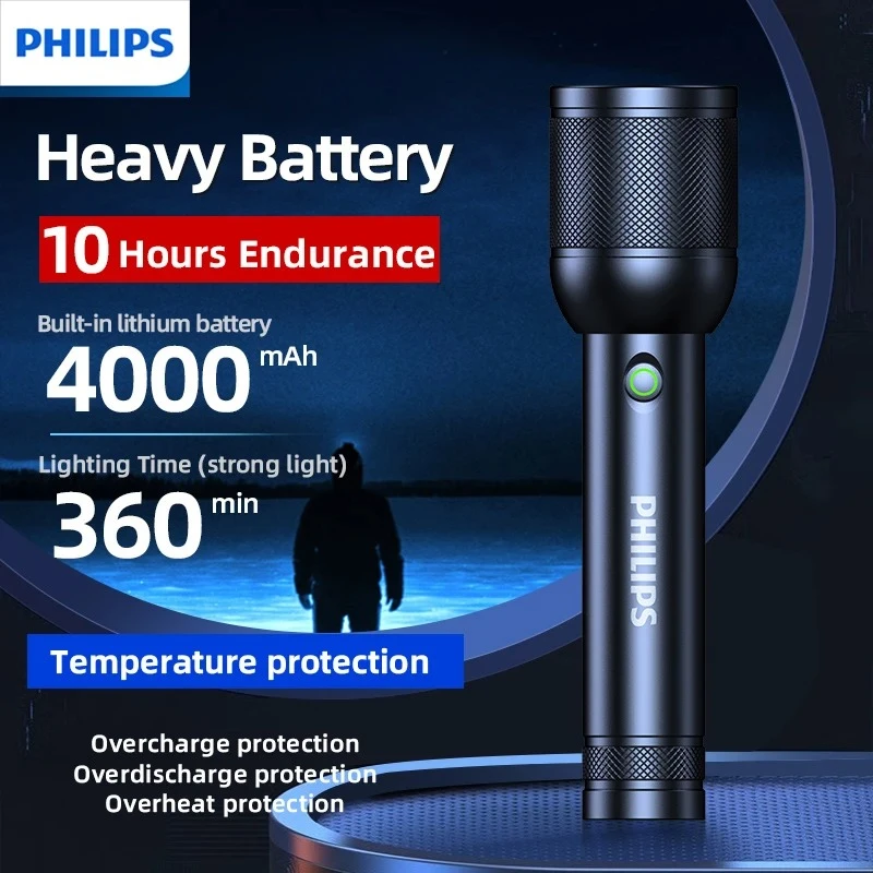 PHILIPS SFL 8168 Rechargable 1Km Flashlight - image 1
