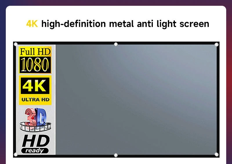 Projector Screen Anti Light Fabric Cloth 120 Inches - image 1