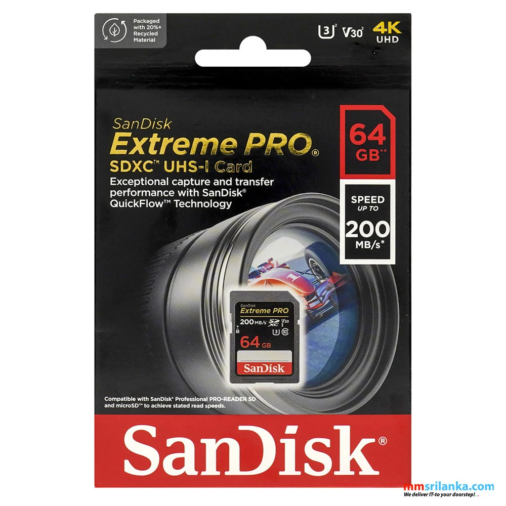 SanDisk Extreme Pro MicroSDXC UHS-I Card 64GB