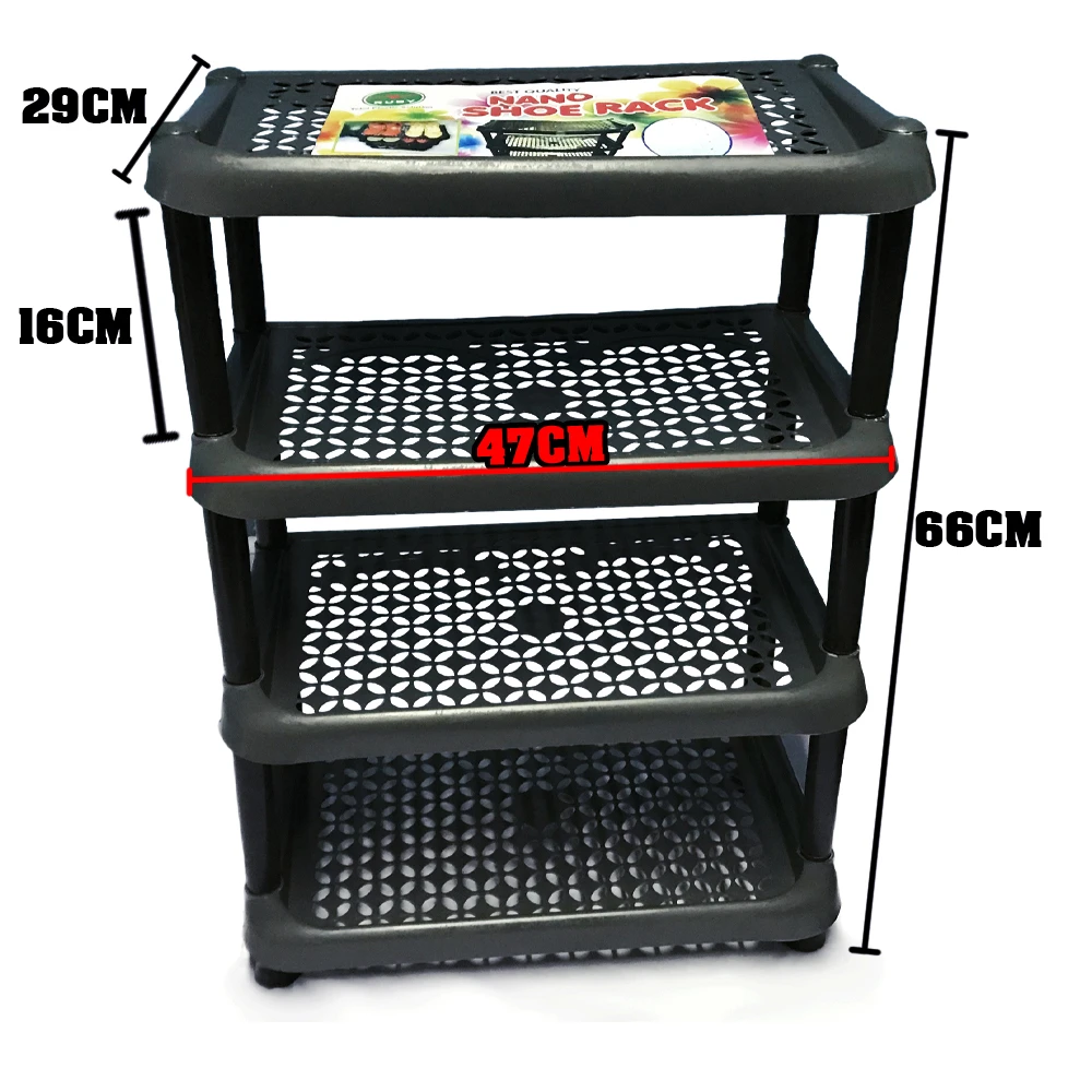 RUBY Shoe Rack 4 Layer Best Quality - image 2