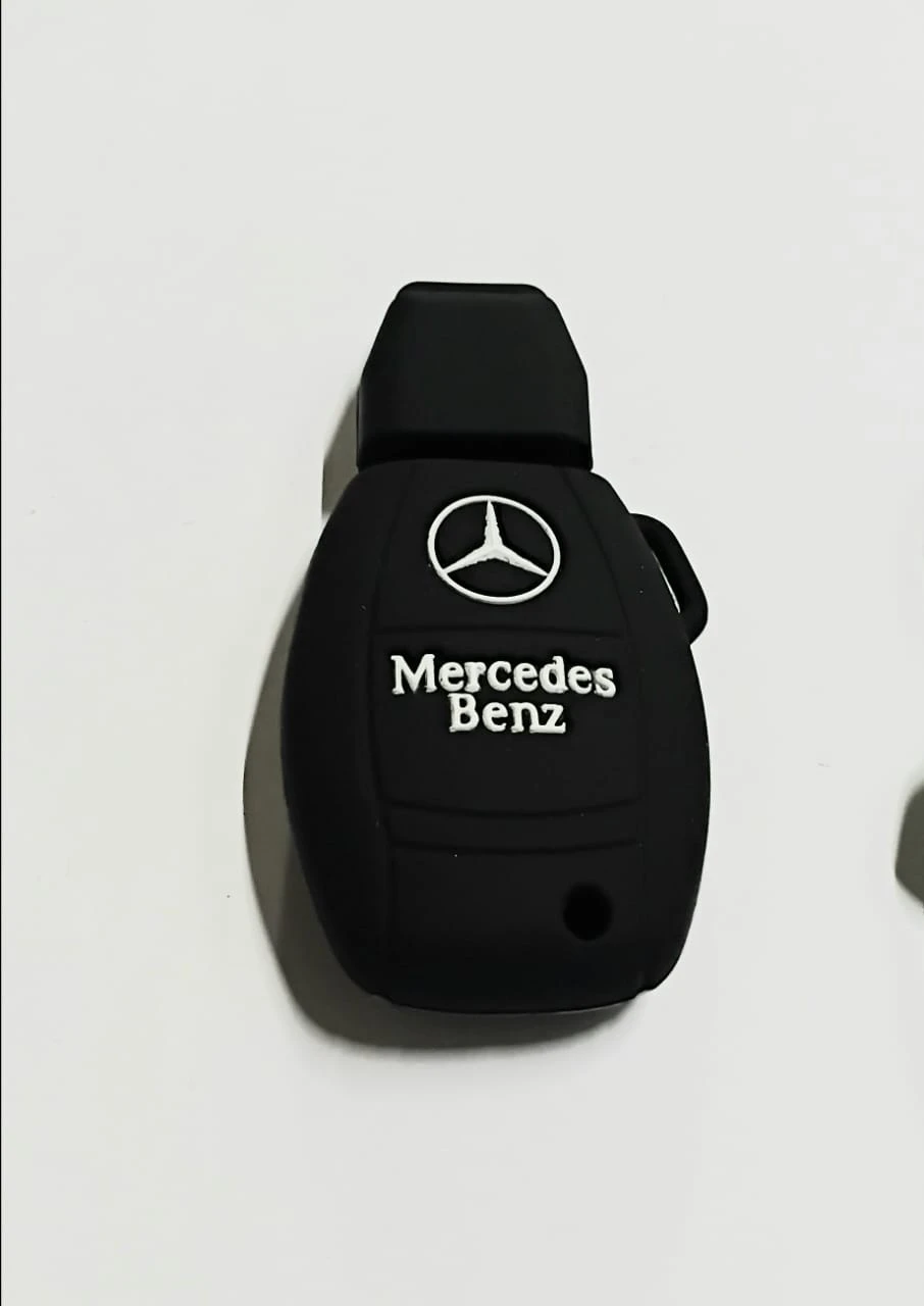Mercedes Benz Silicone Car Remote Key Case Cover - image 1