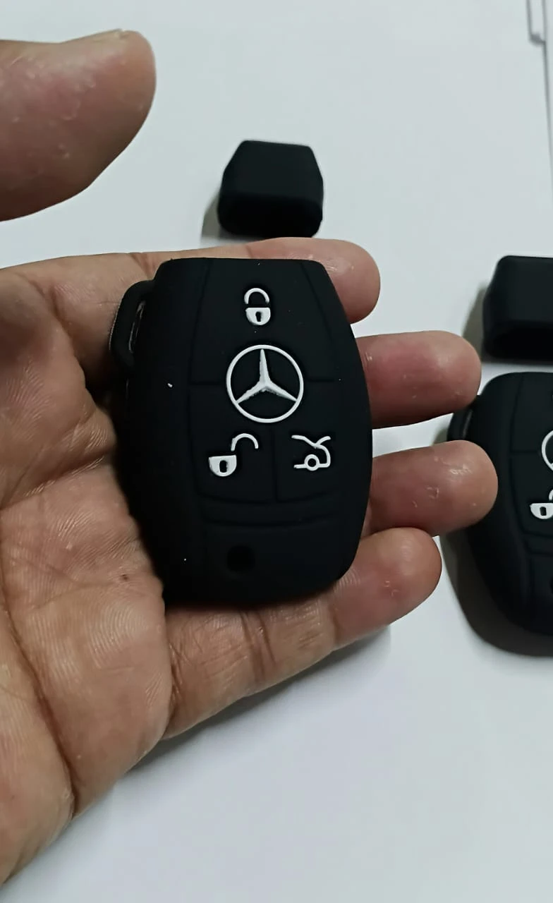 Mercedes Benz Silicone Car Remote Key Case Cover - image 2