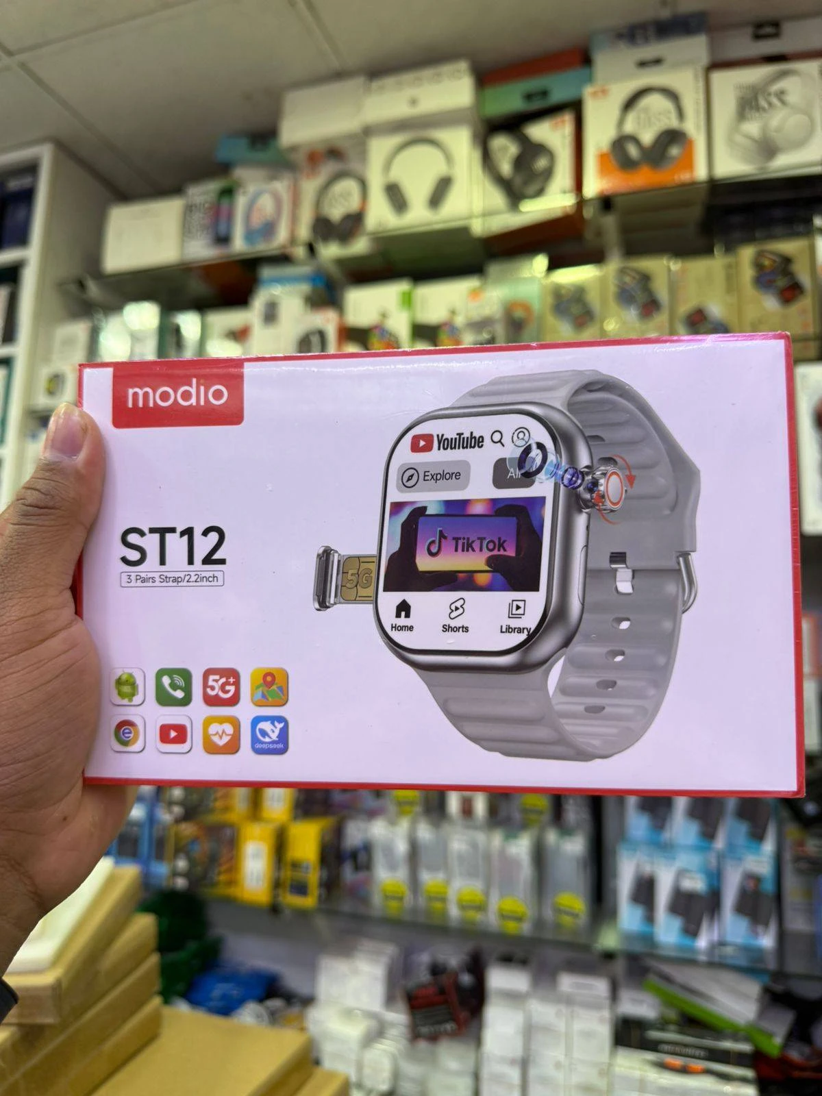 Sim Insert Modio Andrid Camera Smart watch 3 Straps - image 2