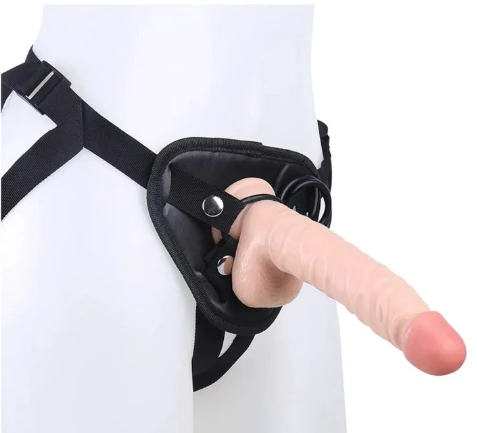 Strapon Belt with 9.5 inch dildo sex toy