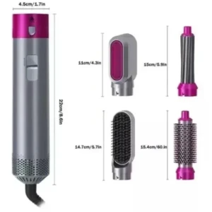 Generic 5-in-1 Hot Air Styler Multi-Function Blow Dryer