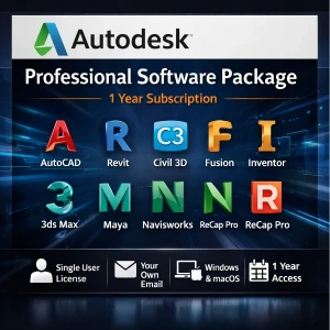 Autodesk All Software Package – 1 Year (Own Email)