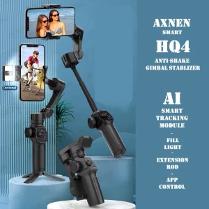 AXNEN HQ4 AI Track 3-Axis Gimbal Stabilizer w/ Ext Rod