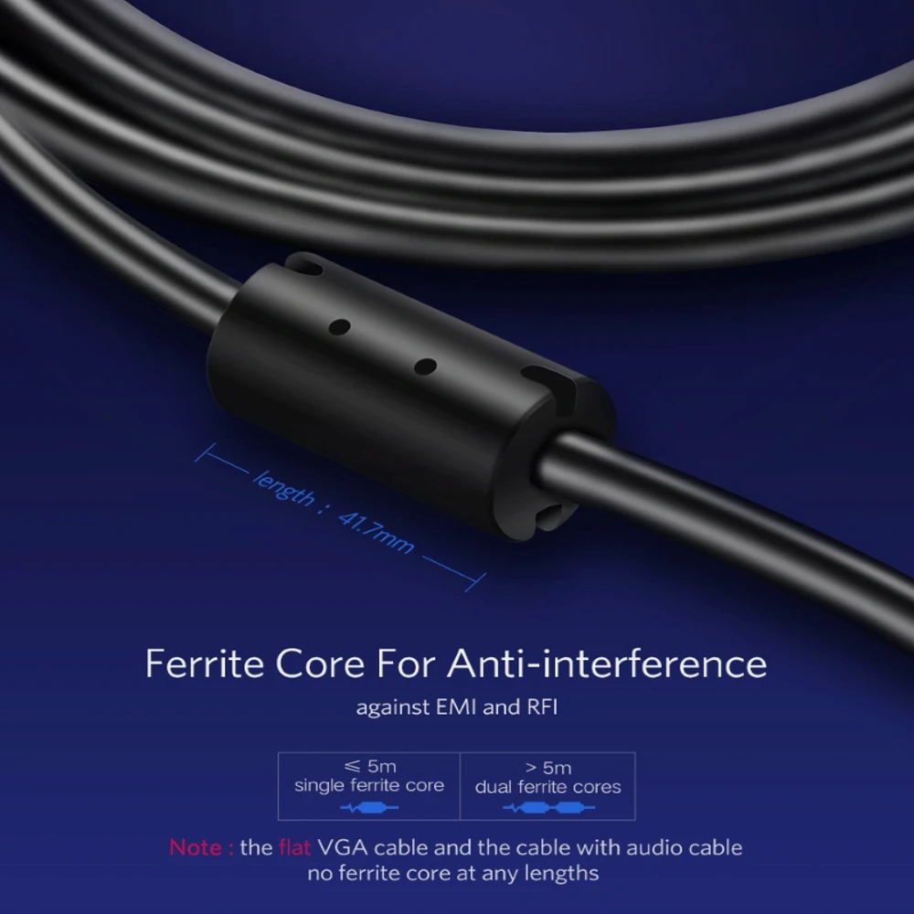 UGREEN VGA Male to Male Cable 1.5m 1080P@60Hz - image 6