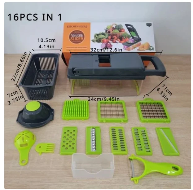 Generic 16-in-1 Multi-function Veggie Chopper - image 6