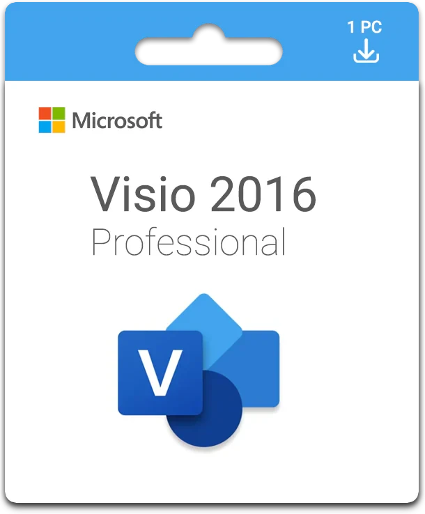 Visio 2016 Professional Activates 1 PCs Online