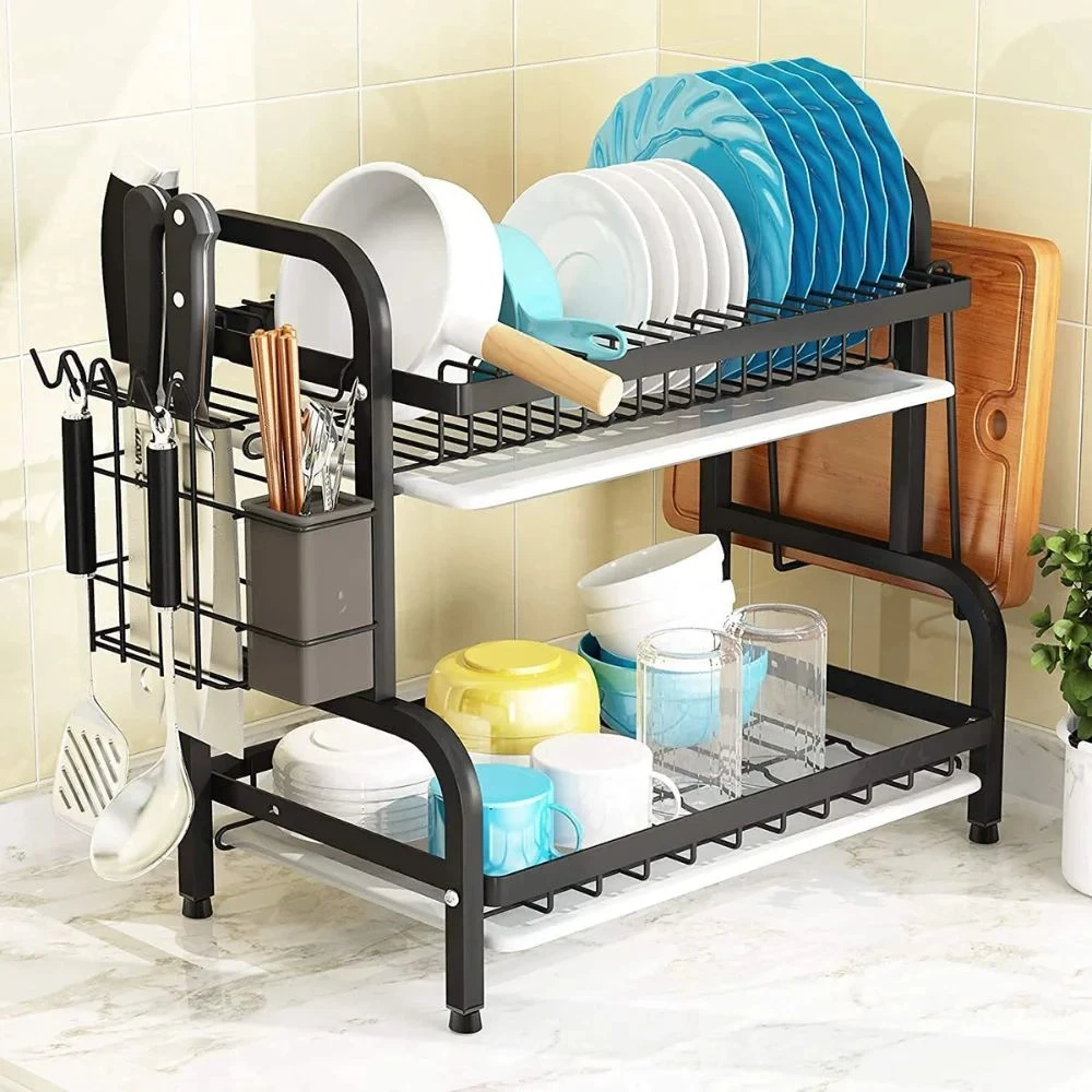 Generic 2 Tier Steel Dish Drying Rack