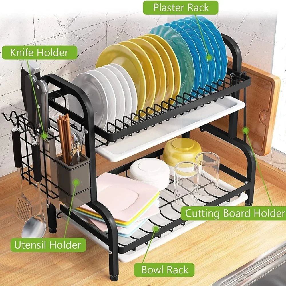 Generic 2 Tier Steel Dish Drying Rack - image 2