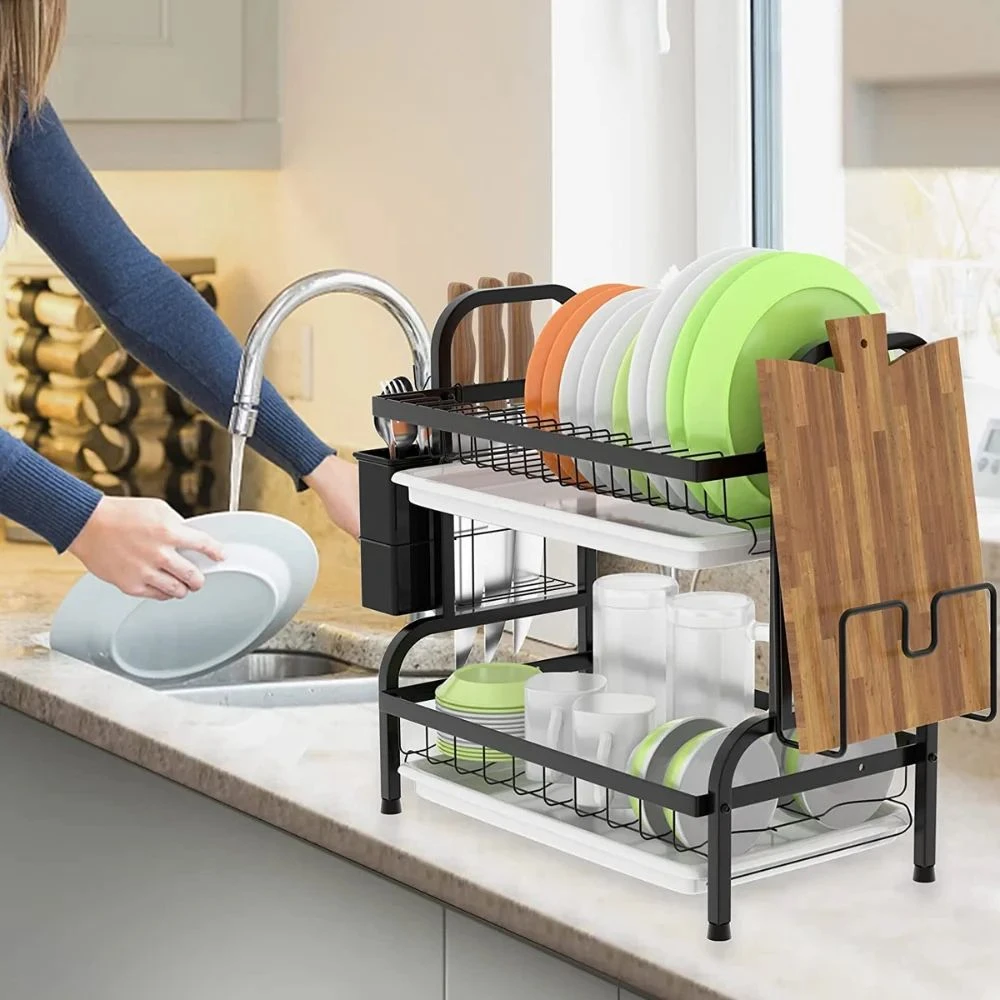 Generic 2 Tier Steel Dish Drying Rack - image 3