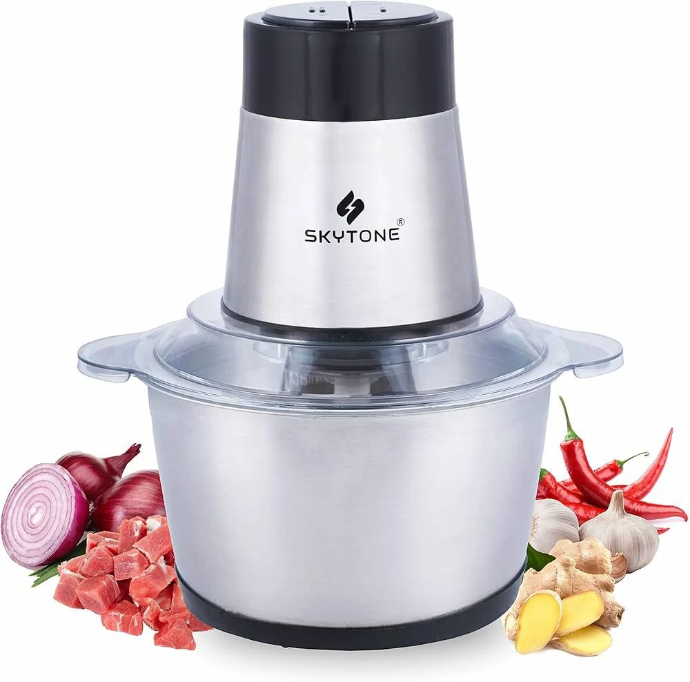 Generic 2L Electric Meat Chopper Stainless Steel