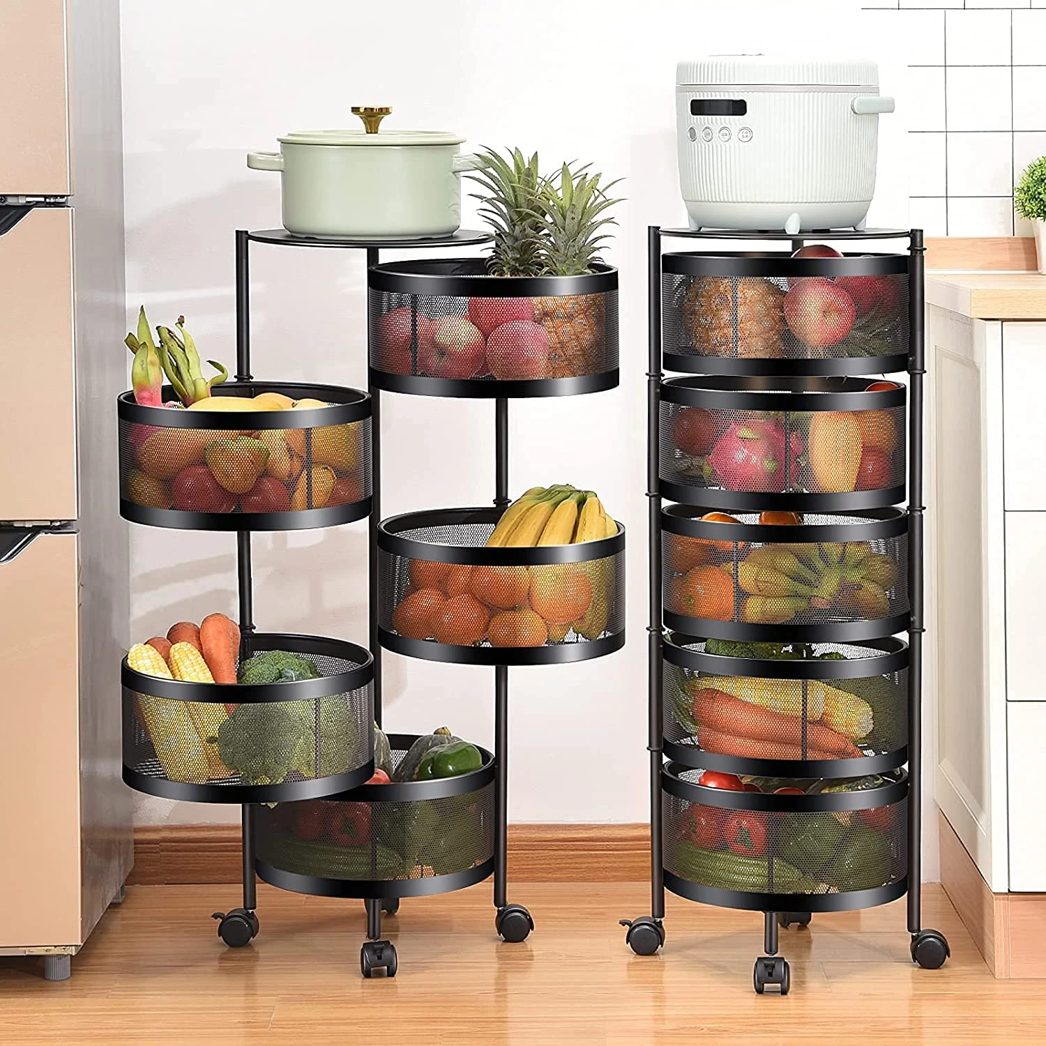 Generic 5-Tier Kitchen Storage Rack 360° Rotation