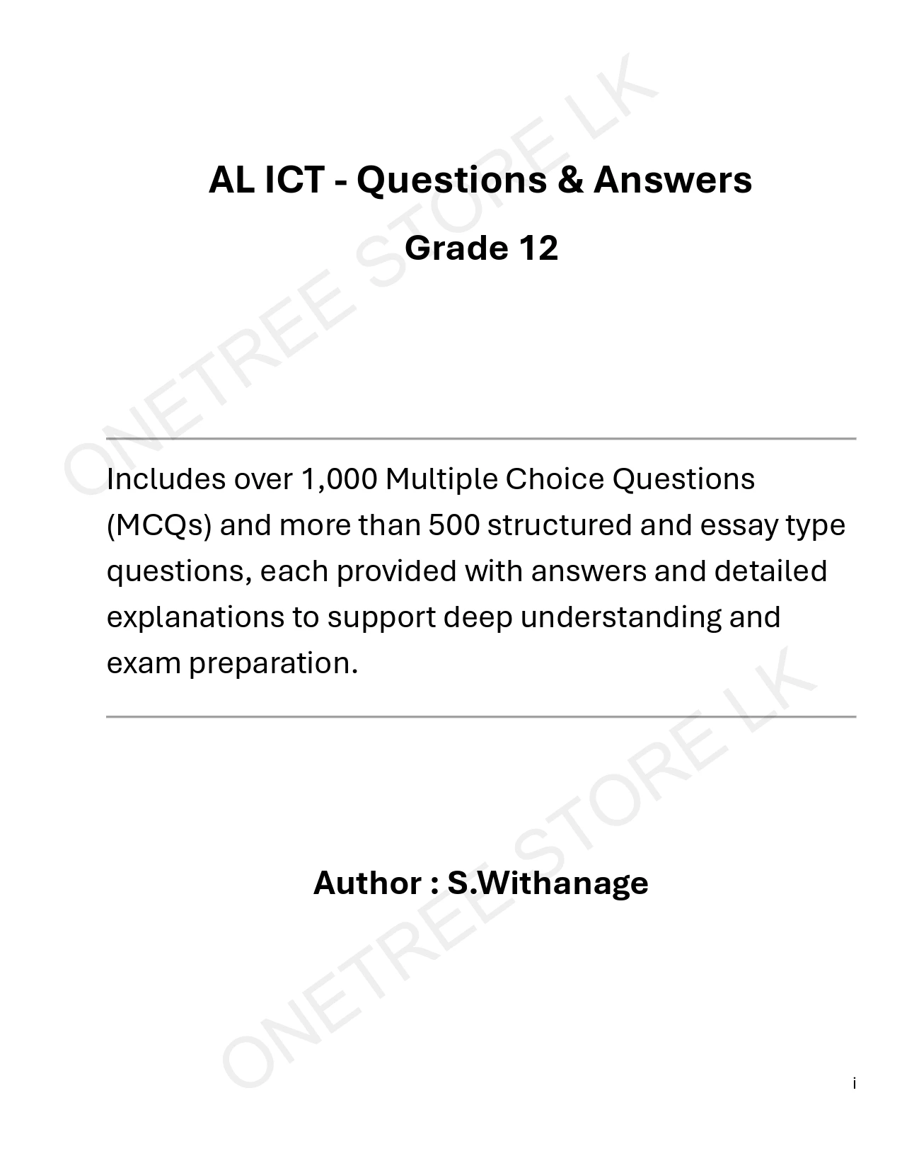 S.Withanage A/L ICT Question (2026) English Grade 12 - image 2
