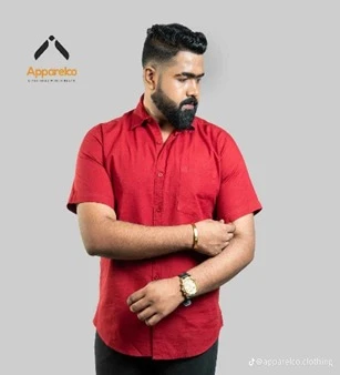 Apparelco Cotton Linen Shirts Regular Collar - image 6